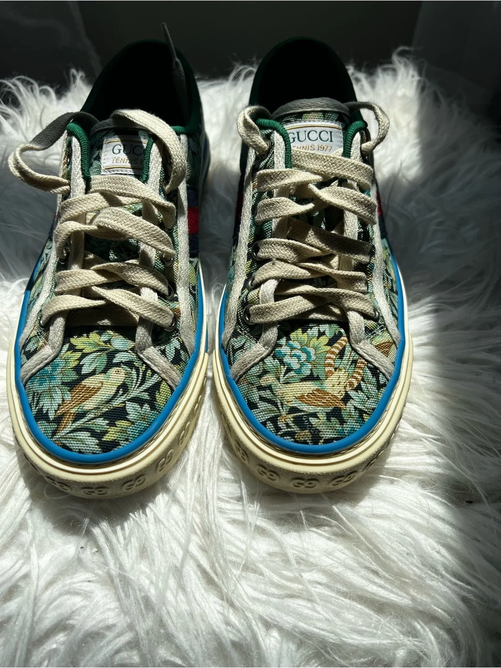 Gucci Floral 1977 Tennis Low Top Sneakers